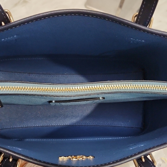 💙🔹️Coach🔹 Mollie Tote 25 Signature Jacquard With Stripes And Matching Wallet - Picture 9 of 17